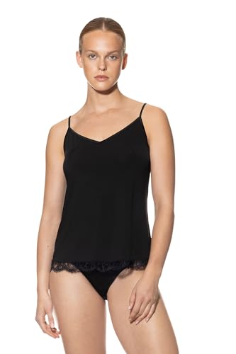 Mey Basics Serie Grace Damen Spaghetti Tops Schwarz XXL(XXL) von Mey