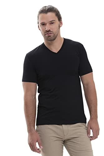 Mey Loungewear Serie Hybrid T-Shirt Herren Shirts 1/2 Arm Schwarz L(L) von Mey