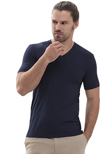 Mey Loungewear Serie Hybrid T-Shirt Herren Shirts 1/2 Arm Yacht Blue L(L) von Mey