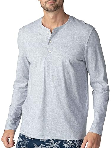 Mey Loungewear Serie Ringwood Herren Homewear Shirts Light Grey Melange XL(XL) von Mey