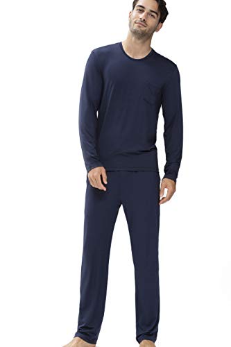 Mey Nachtwäsche Serie Jefferson Modal Herren Homewear Hosen Yacht Blue L(L) von Mey