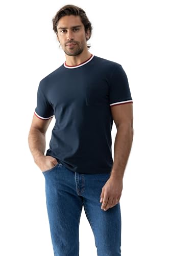 Mey Nachtwäsche Serie Relax Stripes Herren Homewear Shirts Yacht Blue XXL(XXL) von Mey