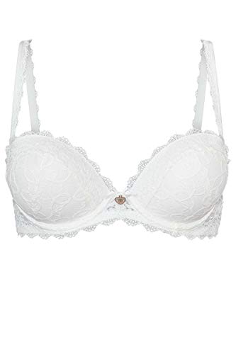 Mey Damen Dirndl-Spitzen-BH Push-Up weiß, 1-WEIß, 80A von Mey