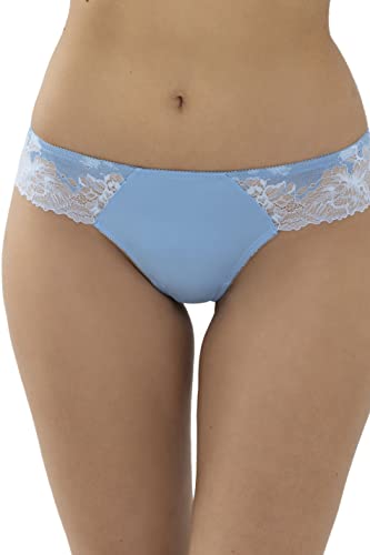 Mey Dessous Serie Luxurious Damen Strings Summer Blue L(42) von Mey