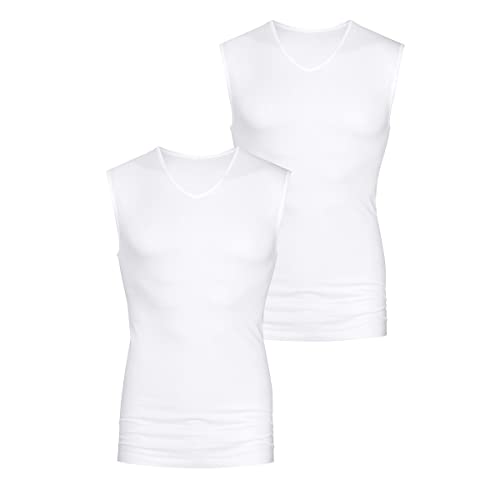 Mey - Dry Cotton 460 - Muskel Shirt - Unterhemd - 2er Pack (6 Weiß) von Mey
