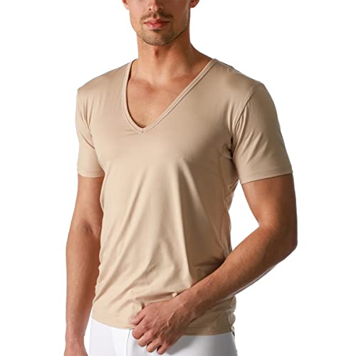 Mey - Dry Cotton 460 - T-Shirt mit V-Ausschnitt - 2er Pack (6 Light Skin), L von Mey