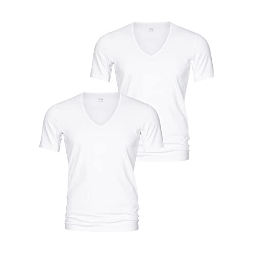 Mey - Dry Cotton 460 - T-Shirt mit V-Ausschnitt - 2er Pack (9 Weiß) von Mey