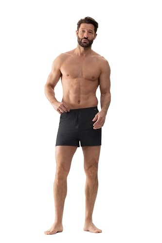 Mey Tagwäsche Serie BC Silver Circle Herren Boxer-Shorts Schwarz L(6) von Mey