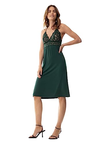 Mey Fashion Serie Poetry Vogue Damen Nachthemden Green Leaves S(S) von Mey