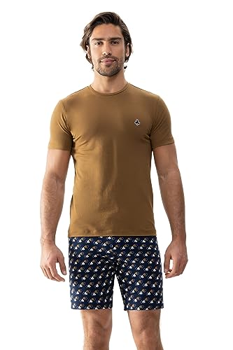 Mey Fashion Serie Symbols Herren Homewear Shirts Cognac L(L) von Mey