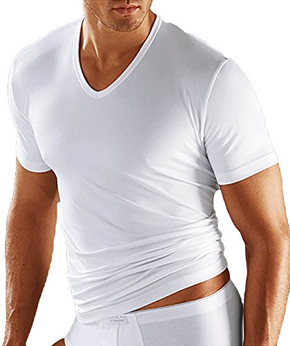 Mey - Herren V-Neck Shirt ''Dry Cotton'' Weiss Halbarm (Unterhemd/T-Shirt) 10 von Mey