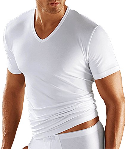Mey - Herren V-Neck Shirt ''Dry Cotton'' Weiss Halbarm (Unterhemd/T-Shirt) 6 von Mey