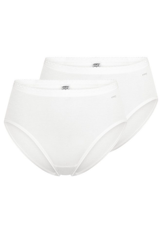 Mey Hüftslip 2er Pack Lights (Spar-Set, 2-St) Hüftslip - Baumwolle - Baumwolleinsatz auf der Schrittinnenseite von Mey