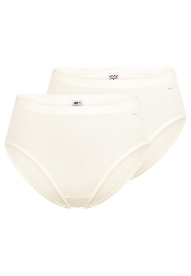 Mey Hüftslip 2er Pack Lights (Spar-Set, 2-St) Hüftslip - Baumwolle - Baumwolleinsatz auf der Schrittinnenseite von Mey