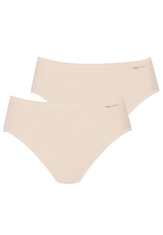 Mey Jazz-Pants Slips 2er Pack Organic (Spar-Set, 2-St) American-Pants - Baumwolle - Baumwolleinsatz auf der Schrittinnenseite von Mey