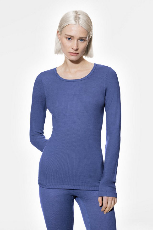 Mey Langarmshirt Damen Serie Wool Love Uni (1-tlg) von Mey