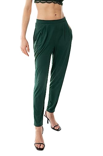 Mey Loungewear Serie Alena Damen Yoga Pants Green Leaves XS(XS) von Mey