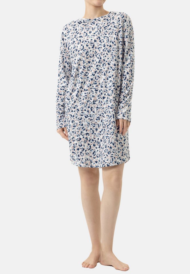 Mey Nachthemd Soft Leo (1-tlg) Nachthemd - Baumwolle - Atmungsaktiv - Mit langem Arm von Mey