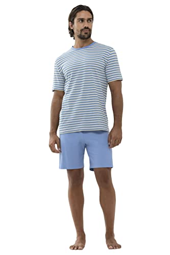 Mey Nachtwäsche Serie Cross Stripe Herren Schlafanzüge kurz Ocean Breeze XXL(56) von Mey