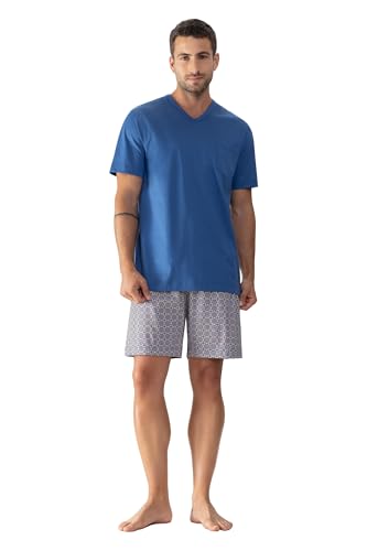 Mey Nachtwäsche Serie Disc Herren Schlafanzüge kurz Classic Blue M(50) von Mey