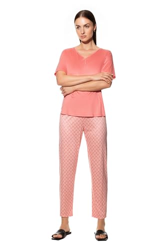 Mey Nachtwäsche Serie Iara Damen Schlafanzüge 7/8 Cherry Punch L(42) von Mey
