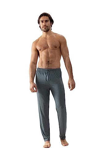 Mey Nachtwäsche Serie Jefferson Modal Herren Homewear Hosen Quartz Melange L(L) von Mey