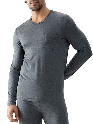 Mey Nachtwäsche Serie Jefferson Modal Herren Homewear Shirts Quartz Melange L(L) von Mey