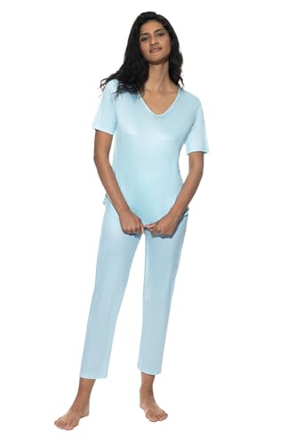 Mey Nachtwäsche Serie Little Tiles Damen Schlafanzüge Blue Paradise M(40) von Mey