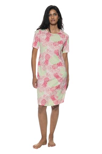 Mey Nachtwäsche Serie Pink Pineapple Damen Nachthemden Raspberry Pink XXL(46) von Mey