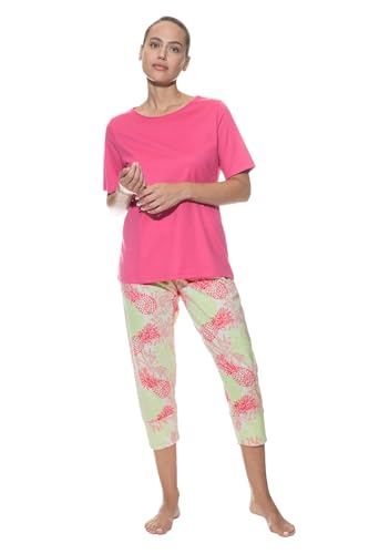 Mey Nachtwäsche Serie Pink Pineapple Damen Schlafanzüge Raspberry Pink M(40) von Mey