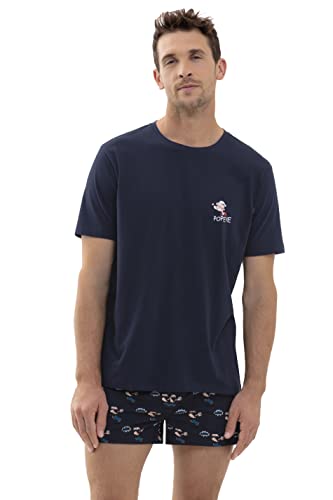 Mey Nachtwäsche Serie Popeye©xMEY Herren Homewear Shirts Yacht Blue S(S) von Mey