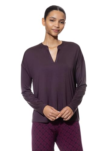 Mey Nachtwäsche Serie Pure Chic Damen Homewear-Oberteile Perfect Plum S(S) von Mey