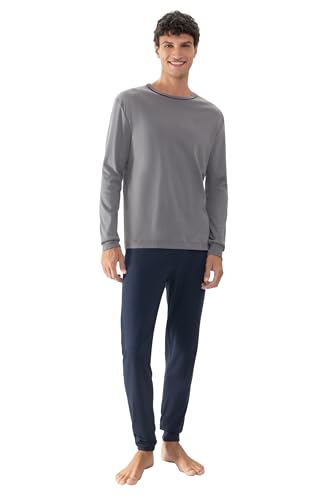 Mey Nachtwäsche Serie Pure Night Herren Schlafanzüge lang Quartz Grey M(M) von Mey