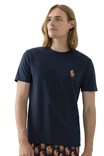 Mey Nachtwäsche Serie RE:Think Tiger Herren Homewear Shirts Yacht Blue S(S) von Mey