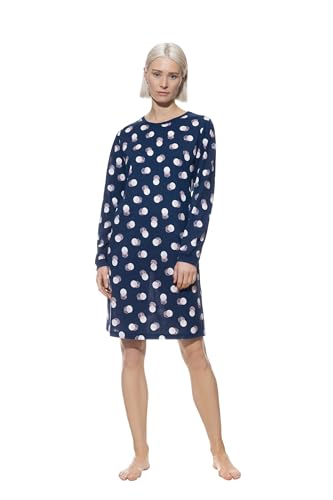 Mey Nachtwäsche Serie Scribbled Dots Damen Nachthemden Deep Marine S(38) von Mey