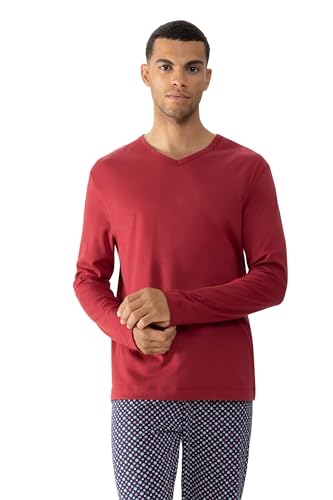 Mey Nachtwäsche Serie Solid Night Herren Homewear-Oberteile True Red S(S) von Mey