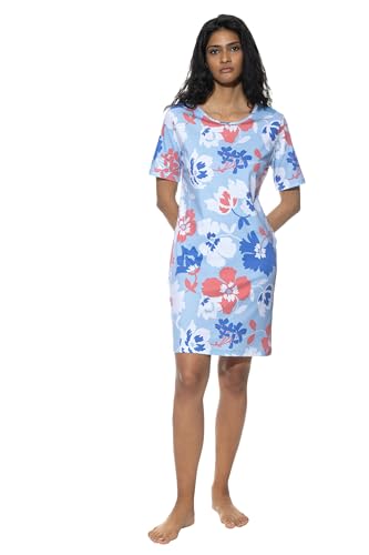Mey Nachtwäsche Serie Springrose Damen Nachthemden Blue Paradise XXL(46) von Mey