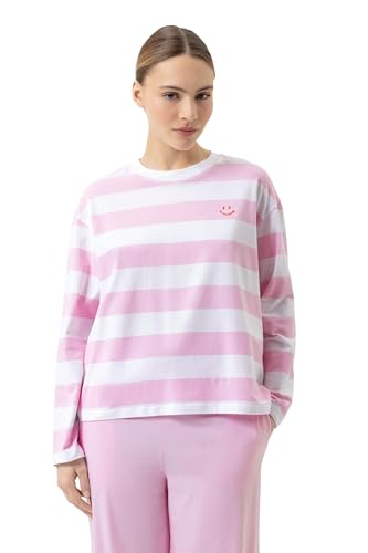 Mey Nachtwäsche Serie Streaked Lines Damen Homewear-Oberteile Soft Pink (XXL) von Mey
