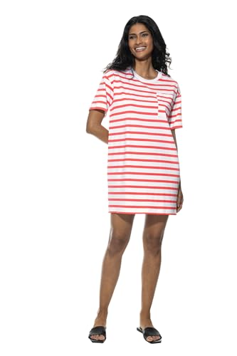 Mey Nachtwäsche Serie Summer Stripes Damen Nachthemden Red Lobster L(L) von Mey
