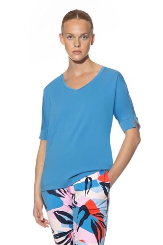 Mey Nachtwäsche Serie Teela Damen Homewear-Oberteile Holiday Blue L(L) von Mey