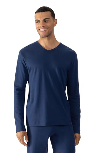 Mey Nachtwäsche Serie Solid Night Herren Homewear-Oberteile Neptune XXL(XXL) von Mey