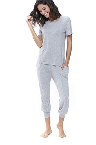 Mey Nachtwäsche Serie Sleepy & Easy Damen Homewear-Oberteile Hellgrau-Melange XL(44) von Mey