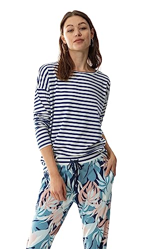 Mey Nachtwäsche Serie Cyra Damen Homewear-Oberteile Deep Shadow M(M) von Mey