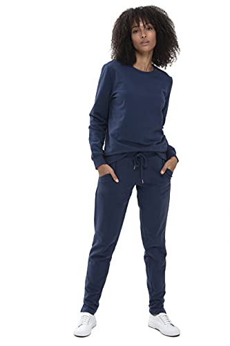 Mey Nachtwäsche Serie Mia Damen Homewear-Oberteile New Blue L(L) von Mey