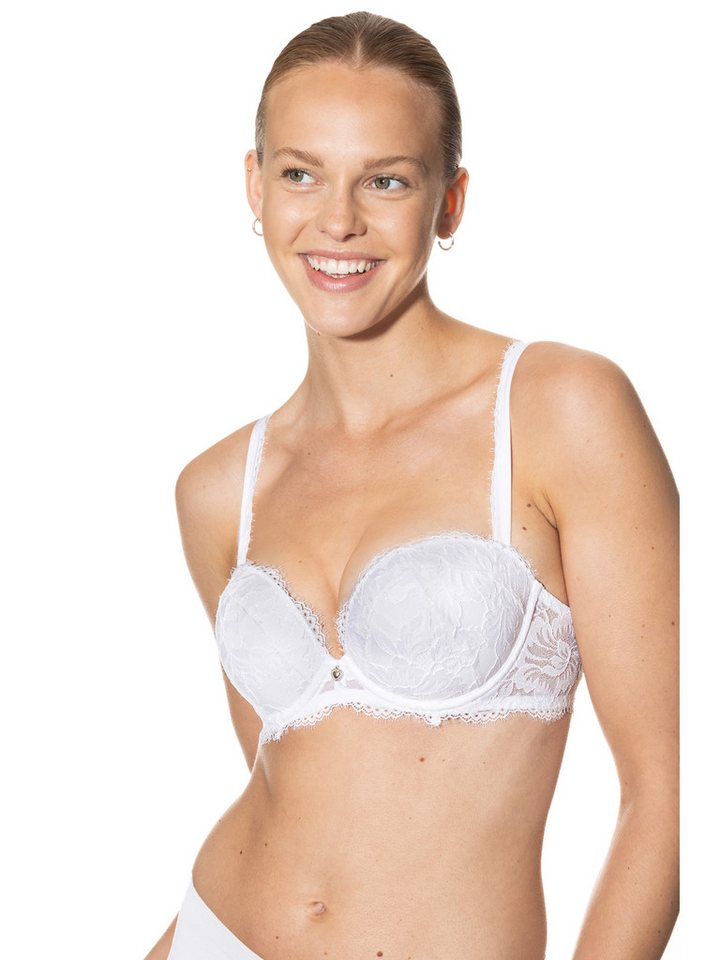 Mey Push-up-BH Mey Push Up-BH 74157 weiß (1 Stück, 1-tlg., 1 Stück) stark gepolstert, macht 1 Größe aus von Mey