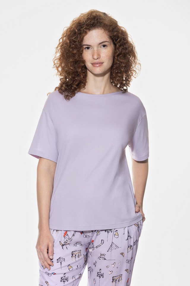 Mey Pyjamaoberteil Damen Serie Fine Elegance Uni (1-tlg) von Mey