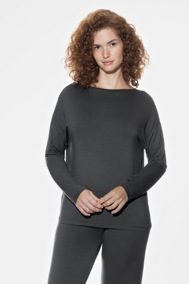 Mey Pyjamaoberteil Damen Serie Pure Chic Uni (1-tlg) von Mey