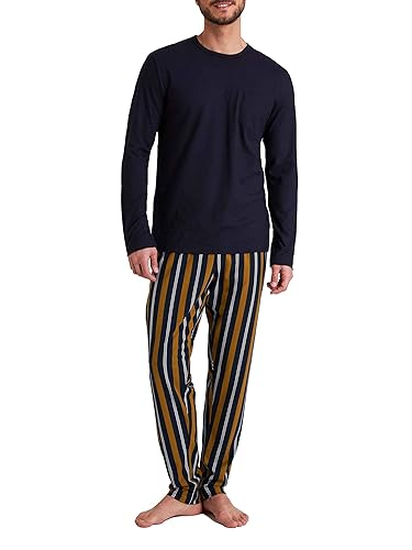 Mey Serie Big Striped Pyjama, lang Herren von Mey