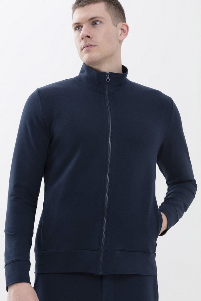 Mey Sweatjacke Herren Serie Enjoy Uni (1-tlg) Sweatjacke, zeitloses Design, Lyocell-Baumwoll-Mix von Mey