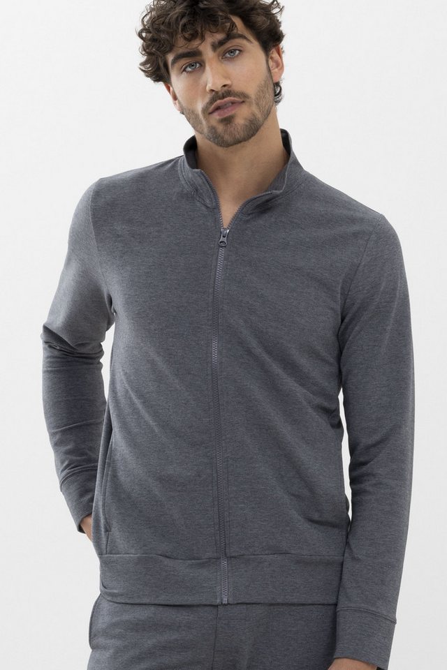 Mey Sweatjacke Herren Serie Enjoy Uni (1-tlg) Sweatjacke, zeitloses Design, Lyocell-Baumwoll-Mix von Mey